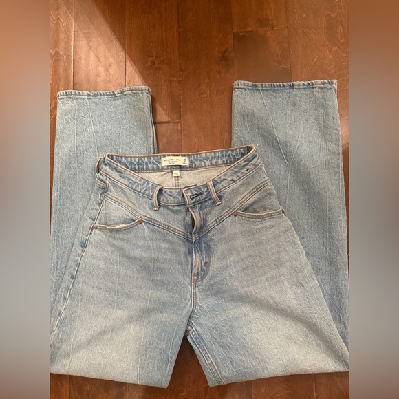 Abercrombie & Fitch Denim - Abercrombie & Fitch Light Blue Straight Leg Jeans